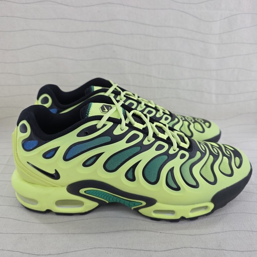 Nike Mens Air Max Plus Drift Light Lemon Twist Black Shoes FD4290-700 Size 10.5